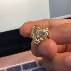 Gold heart ring HOLD FOR @BBYAMOS
